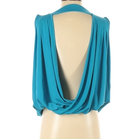 Guess Marciano Beaded V neck front & rear tank top blue - Picture 2 of 7